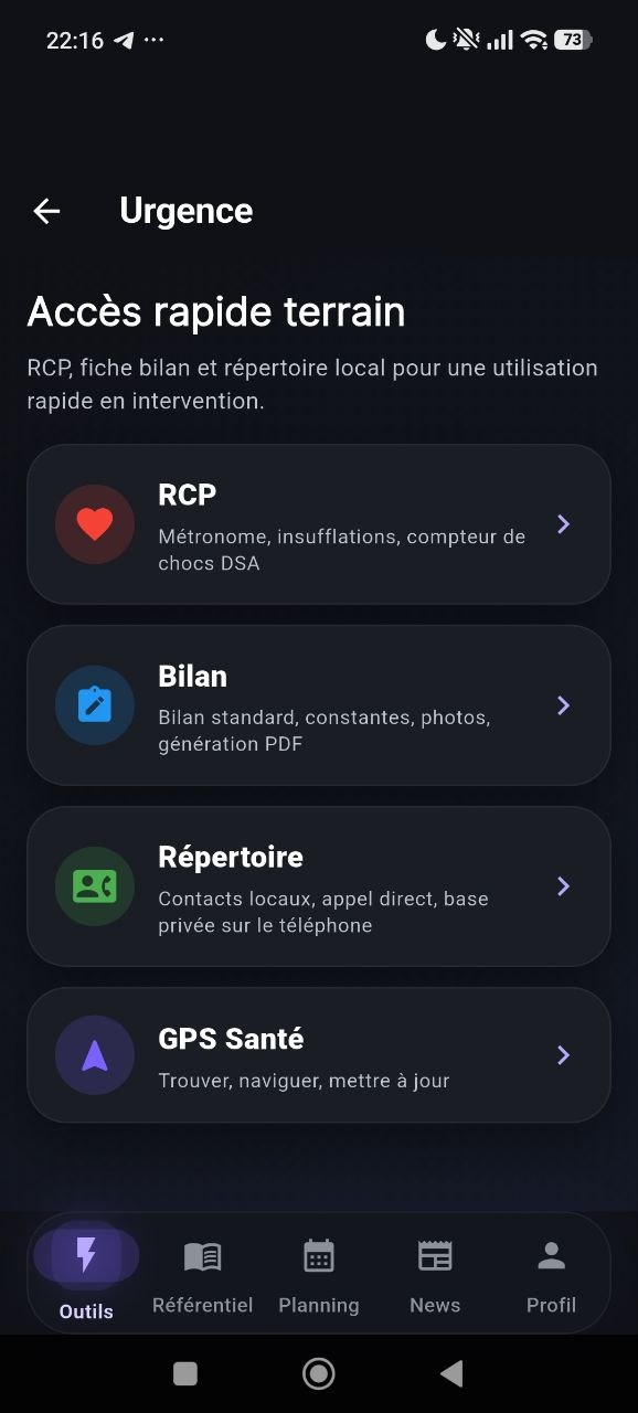 Écran Urgence AmbuPro